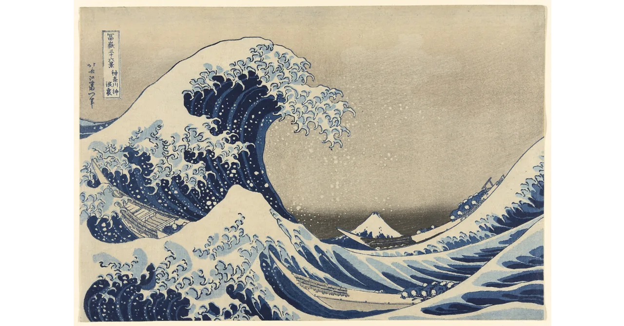 La grande onda di Kanagawa di Katsushika Hokusai