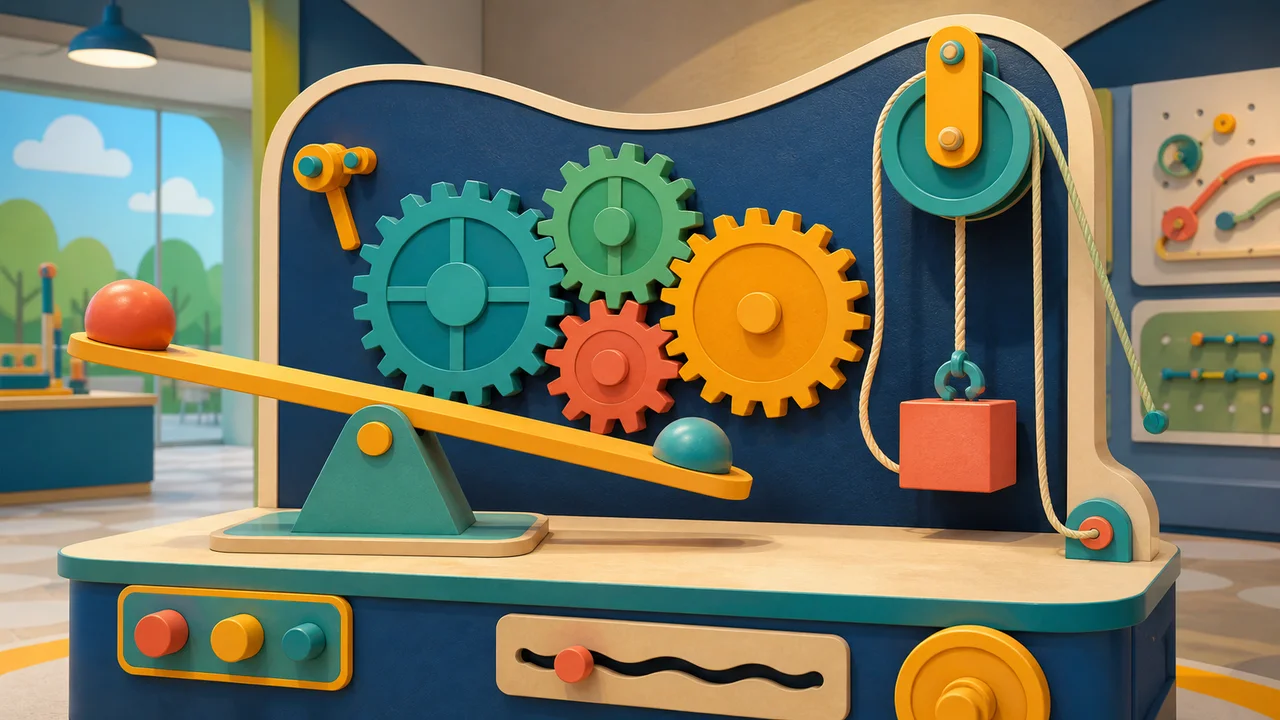 STEM illustration for Mechanics Workshop